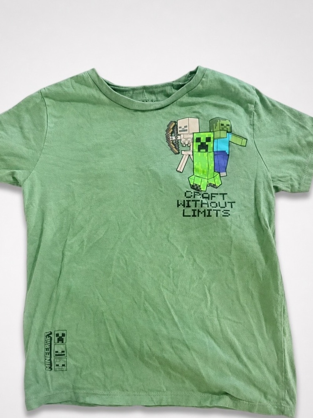 Target Kids' Green Minecraft 'Craft Without Limits' Graphic Tee